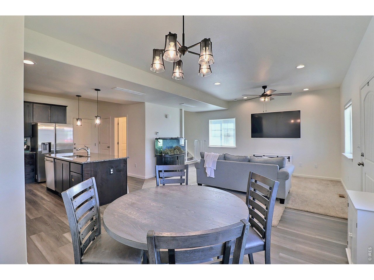 Laminate Flooring in the Dining Room and Kitchen