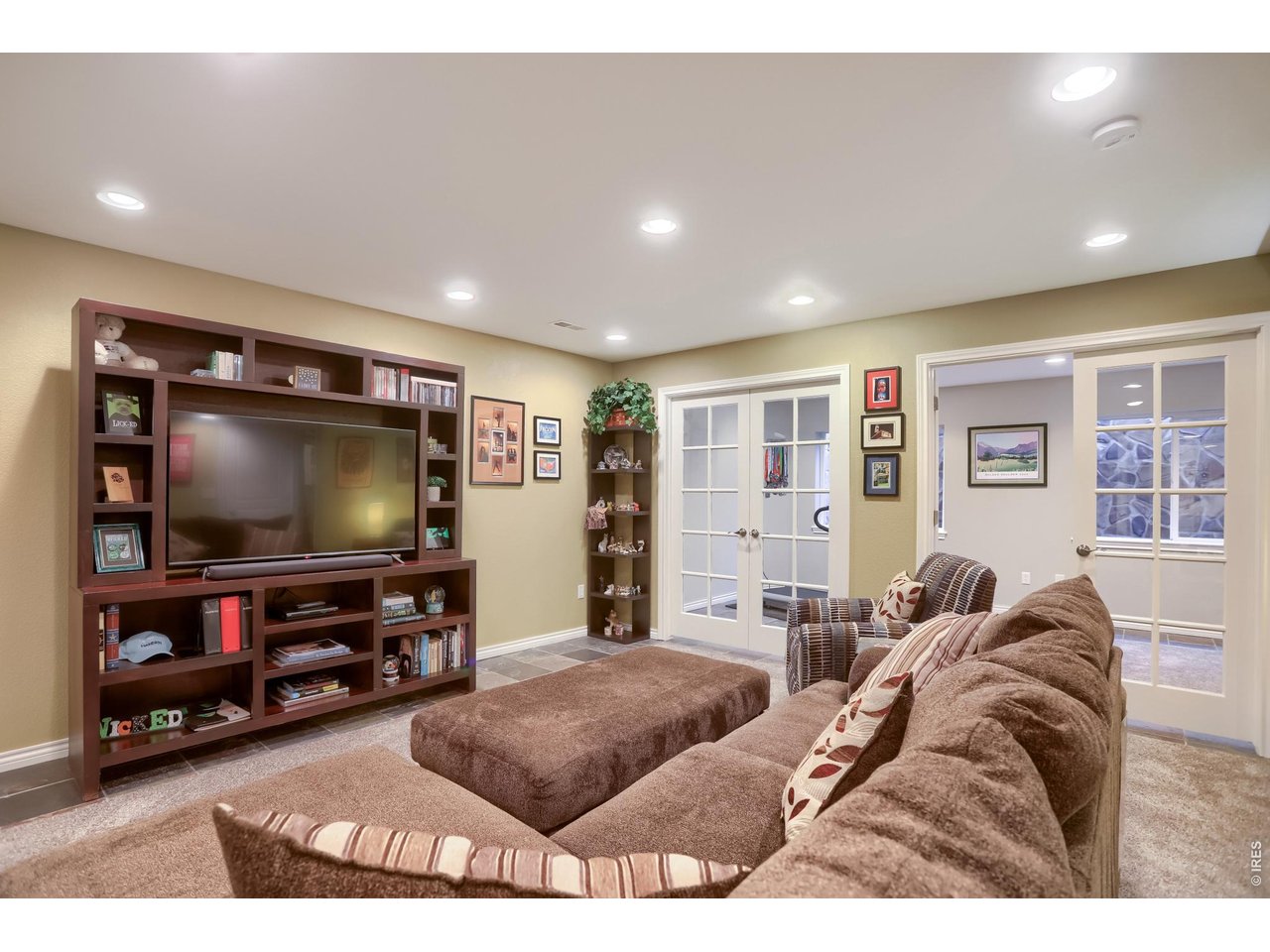 Rec room in lower level