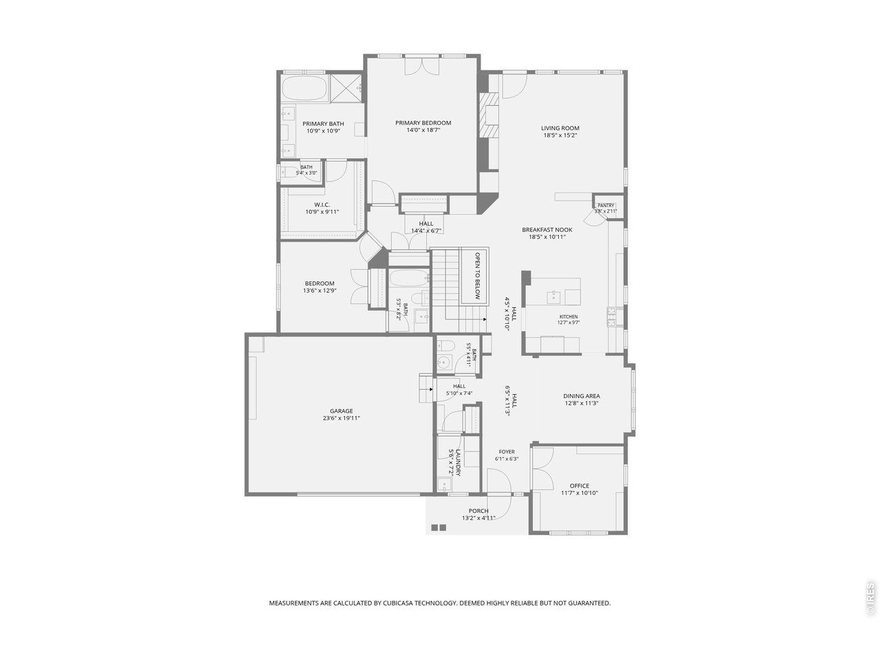 Floor plan of main floor
