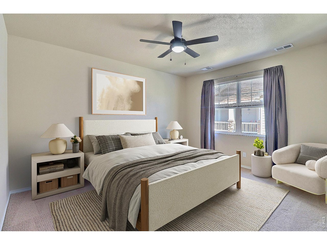 Staged Primary Bedroom