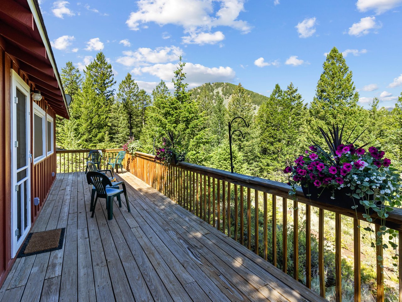 Enjoy the serenity of Colorado's natural beauty from the private deck