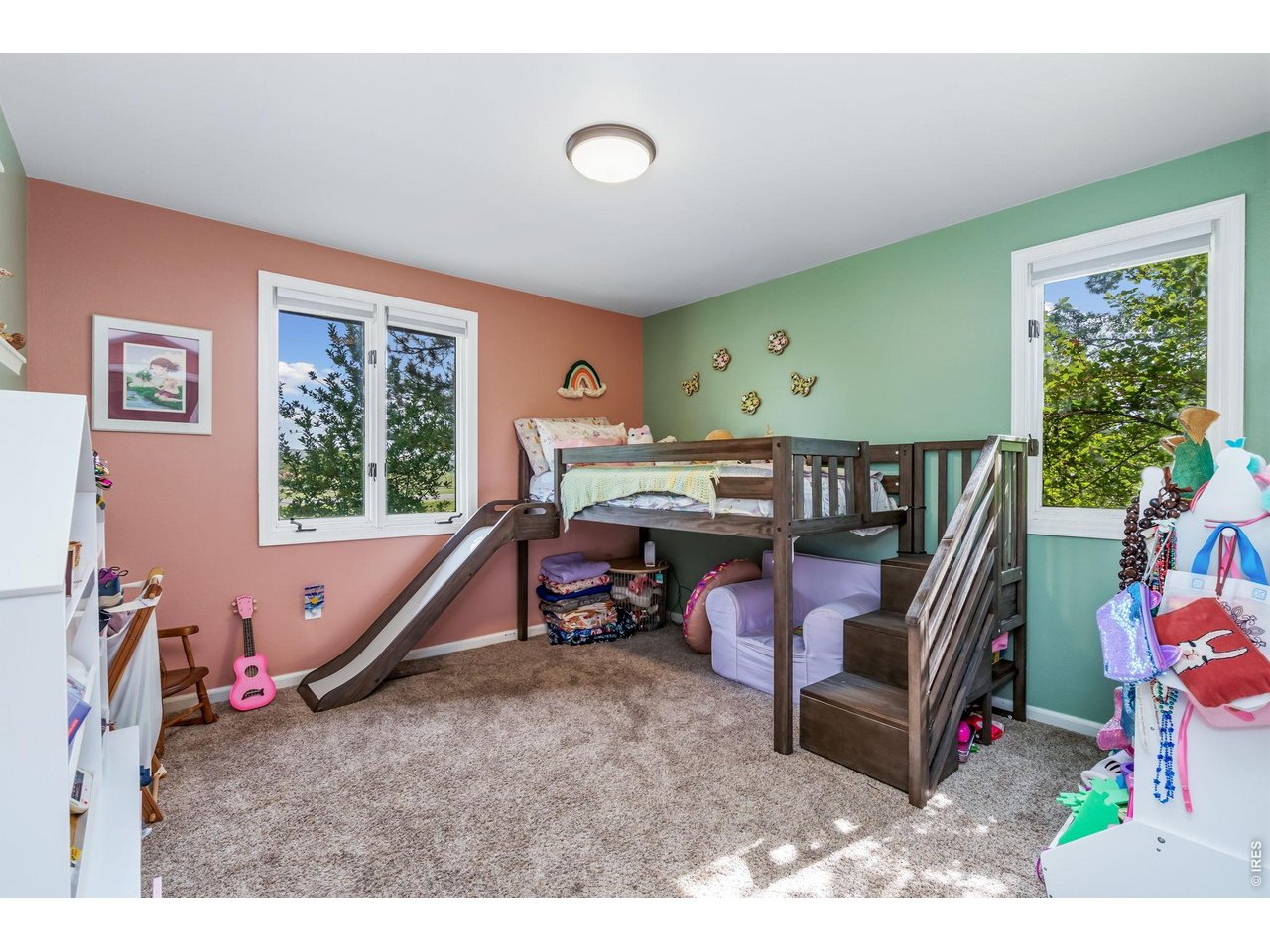Third bedroom is 13.6 x 10 and offers scenic view of the pollinator garden