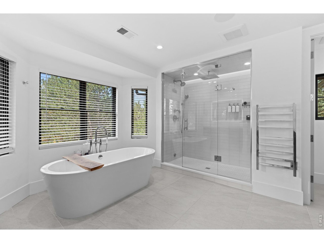 Steam Shower, Radiant Heated Floors, Heated Towel Bar