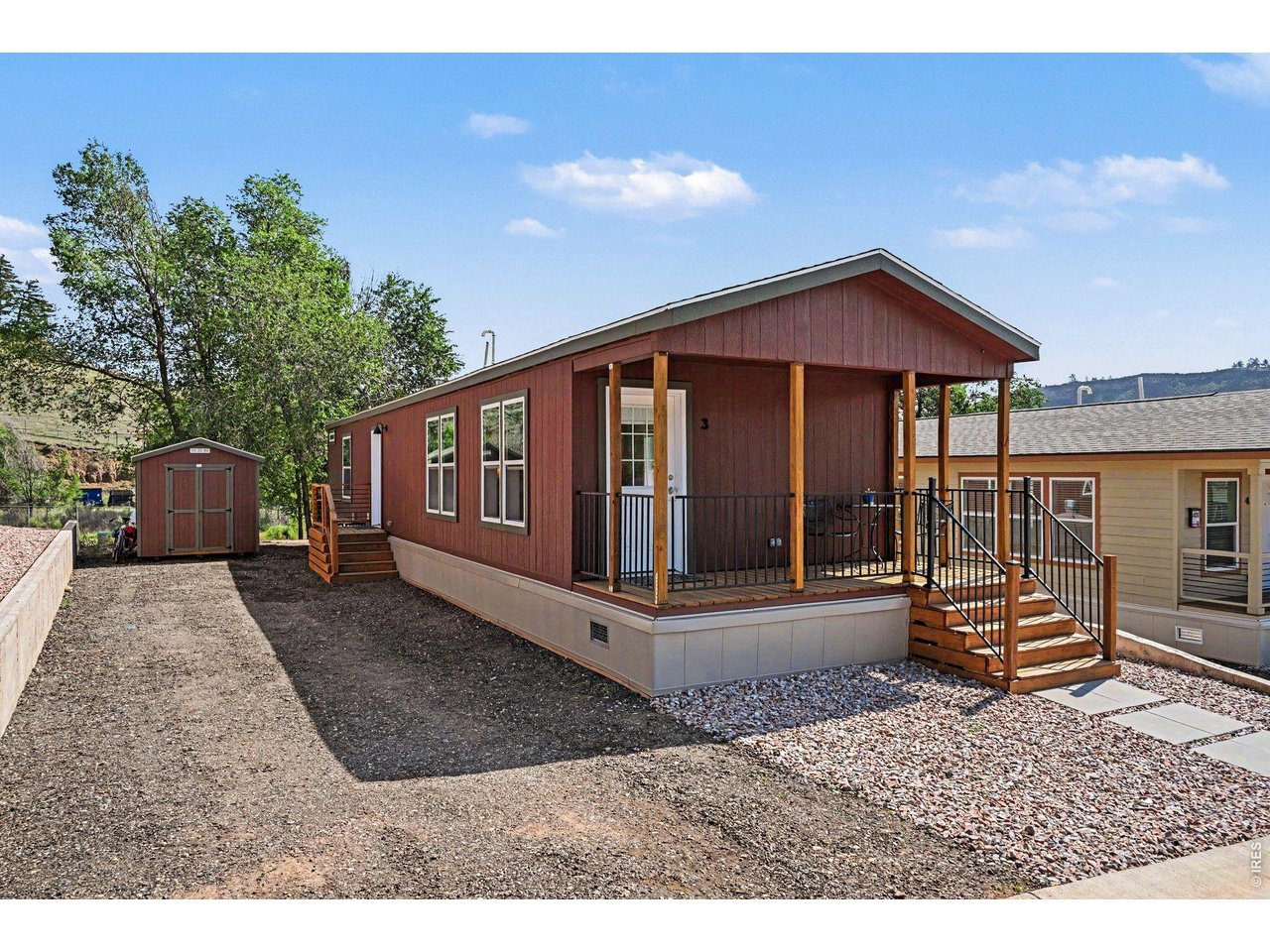 2 parking spots + Storage Shed