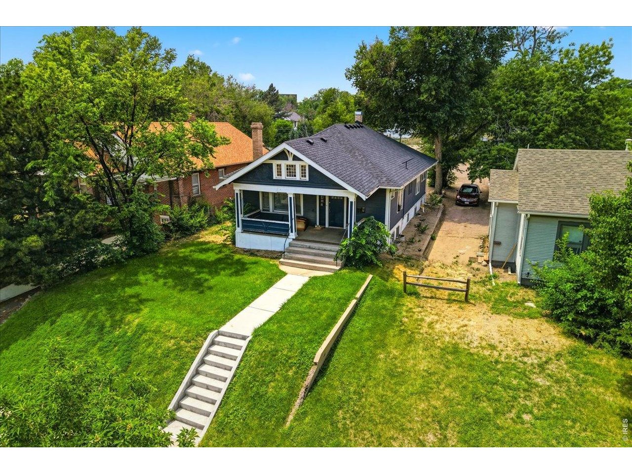Property Photo 16 Aerial View of the front of the house.