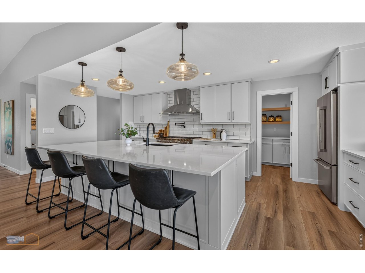 New Kitchen with Large Walk-In Pantry