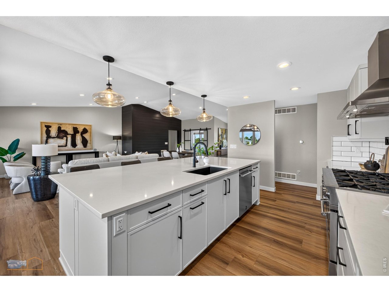 Kitchen Into Living Room