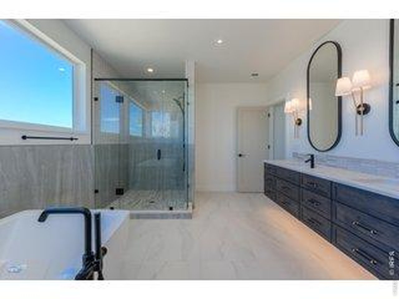 Primary Bathroom Features Soaking Tub, Separate Shower, Double Vanity & Heated Tile Floor: Example Of Primary Bath From Previous House In Trail Ridge West
