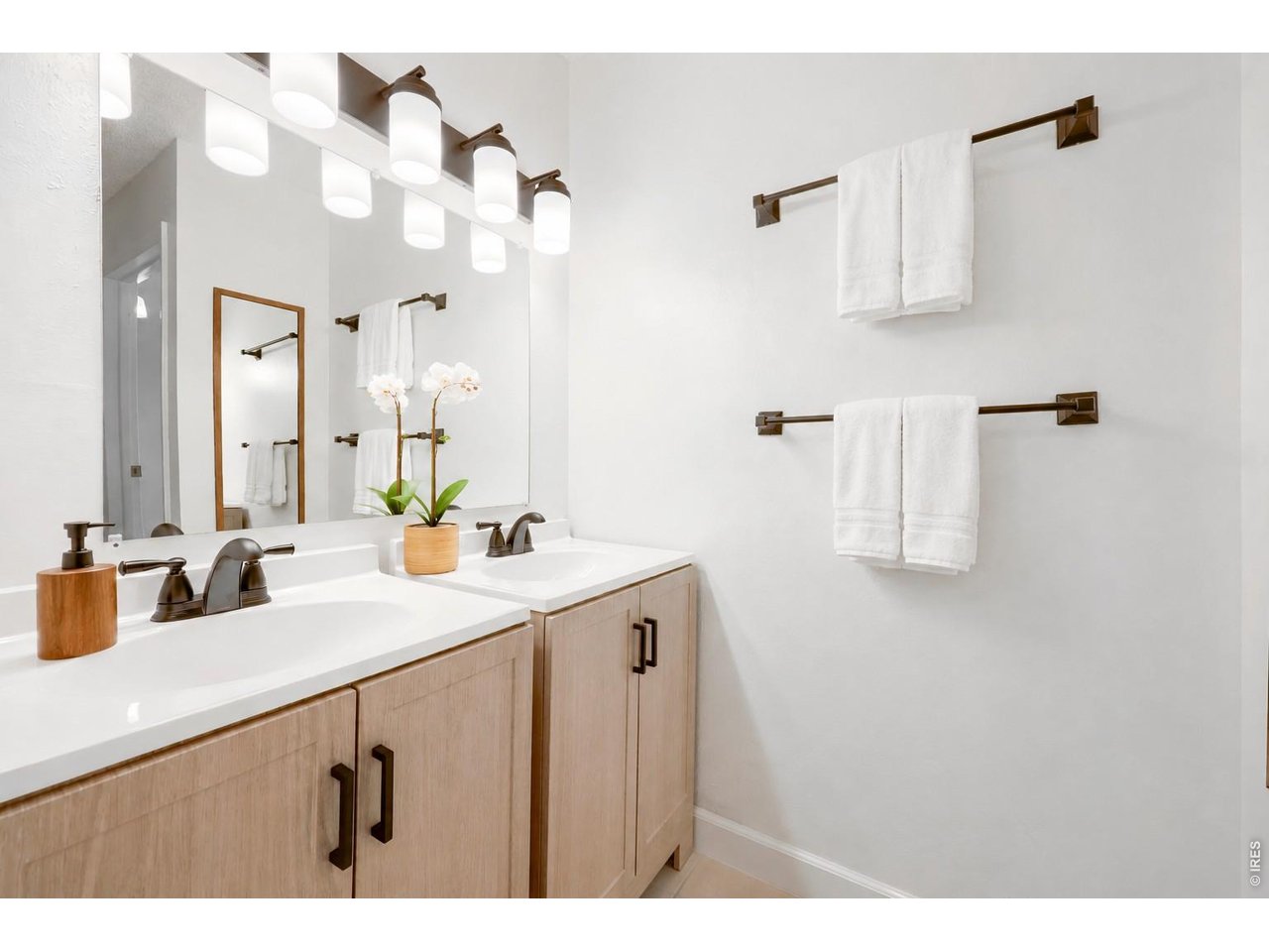 Virtually Staged upstairs bathroom