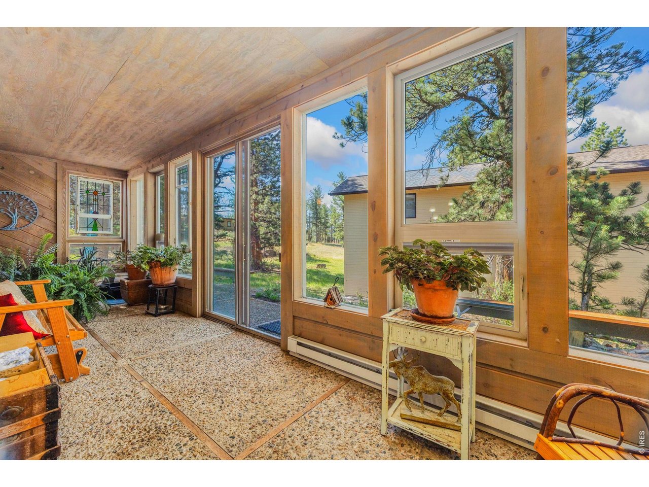 Main level heated sunroom