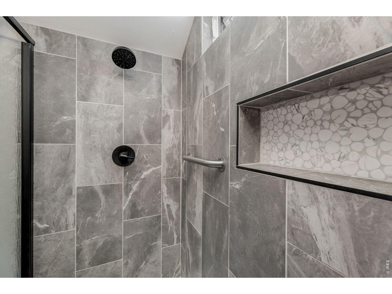 New walk-in shower