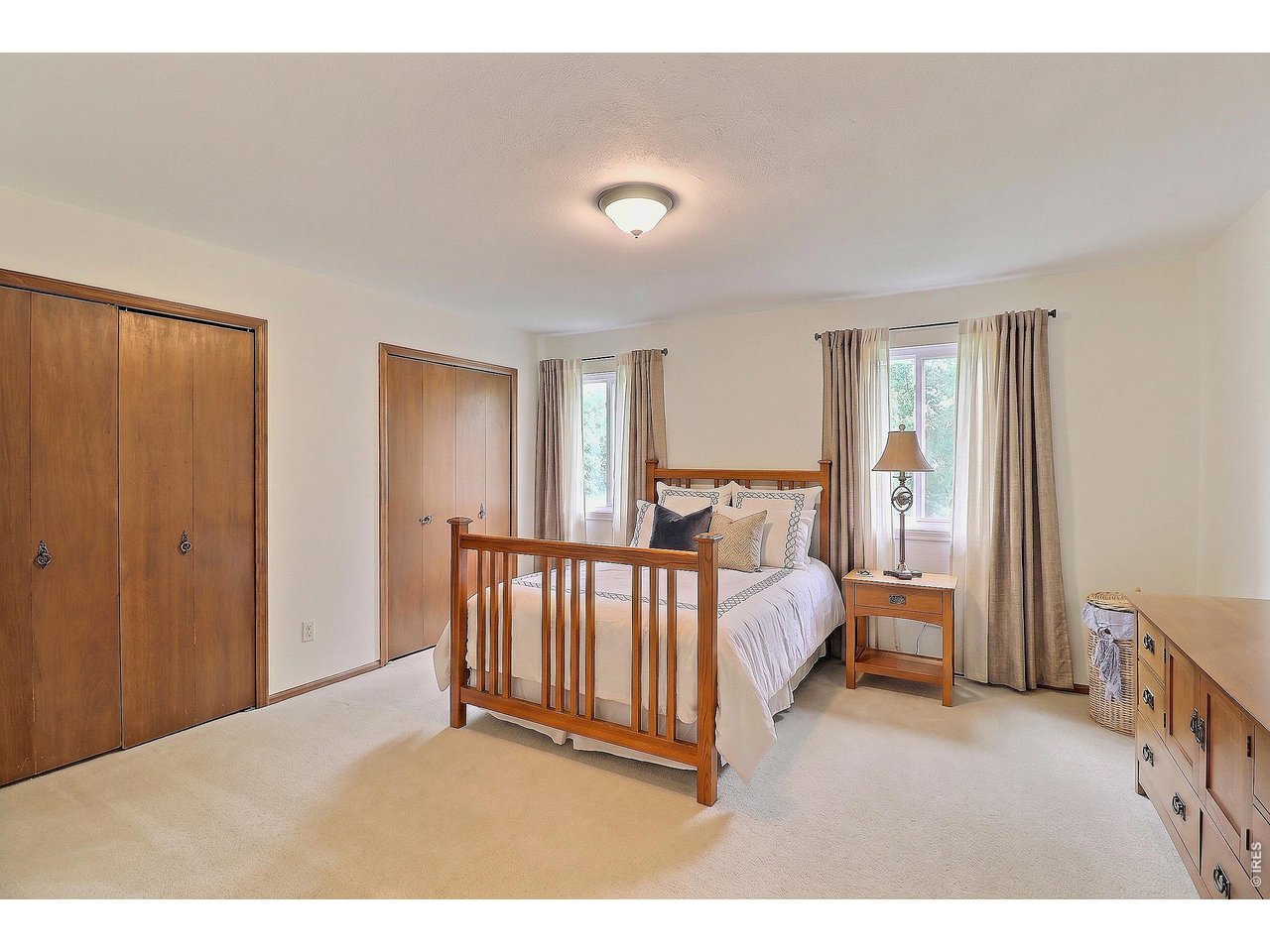 Upstairs Primary Bedroom with Dual Closets