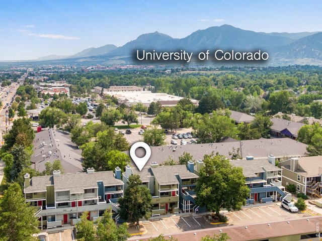 Property Photo 3 Blocks away from Pearl Street, lock and leave living! No neighbors above and easy access to 28th, Foothills Pkwy, and CU!