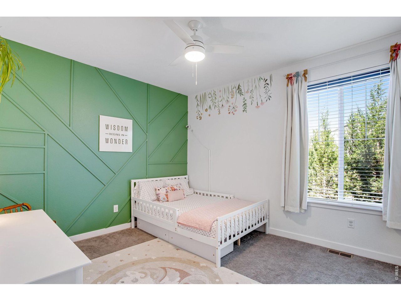 Property Photo 26 Bedroom #2: Custom accent wall perfect for a bedroom, play room, or hobby room