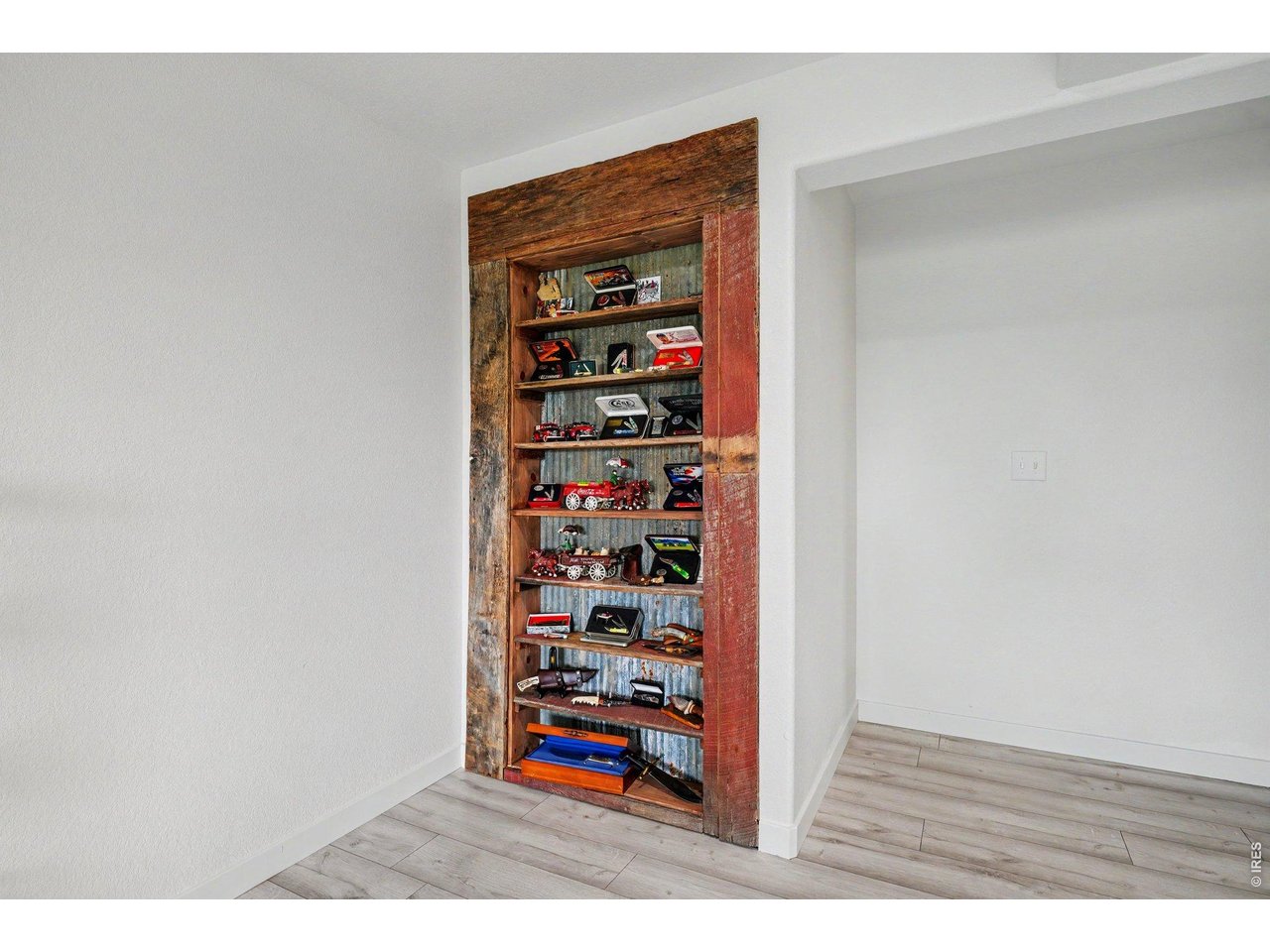 Property Photo 29 Built in shelving with corrugated metal and reclaimed wood