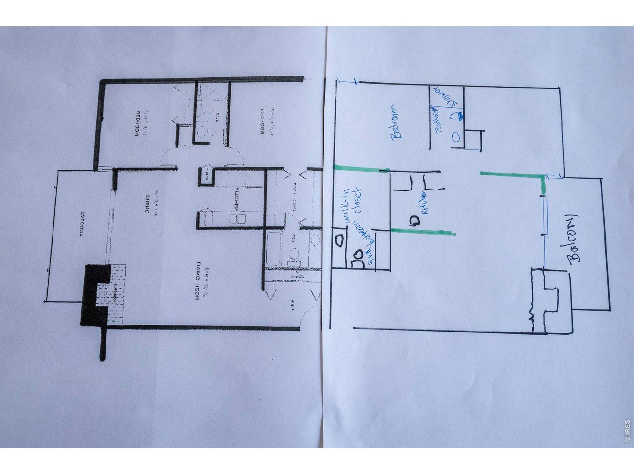 floorplan connecting the unit next door