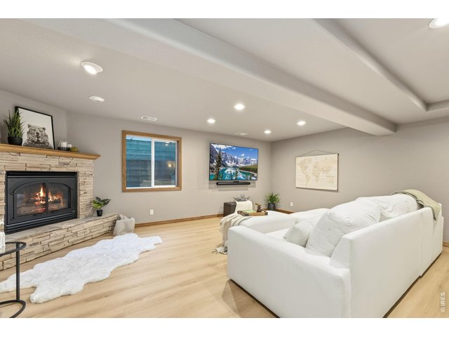 Property Photo 38 Gather around the cozy gas fireplace after a Colorado day outdoors.