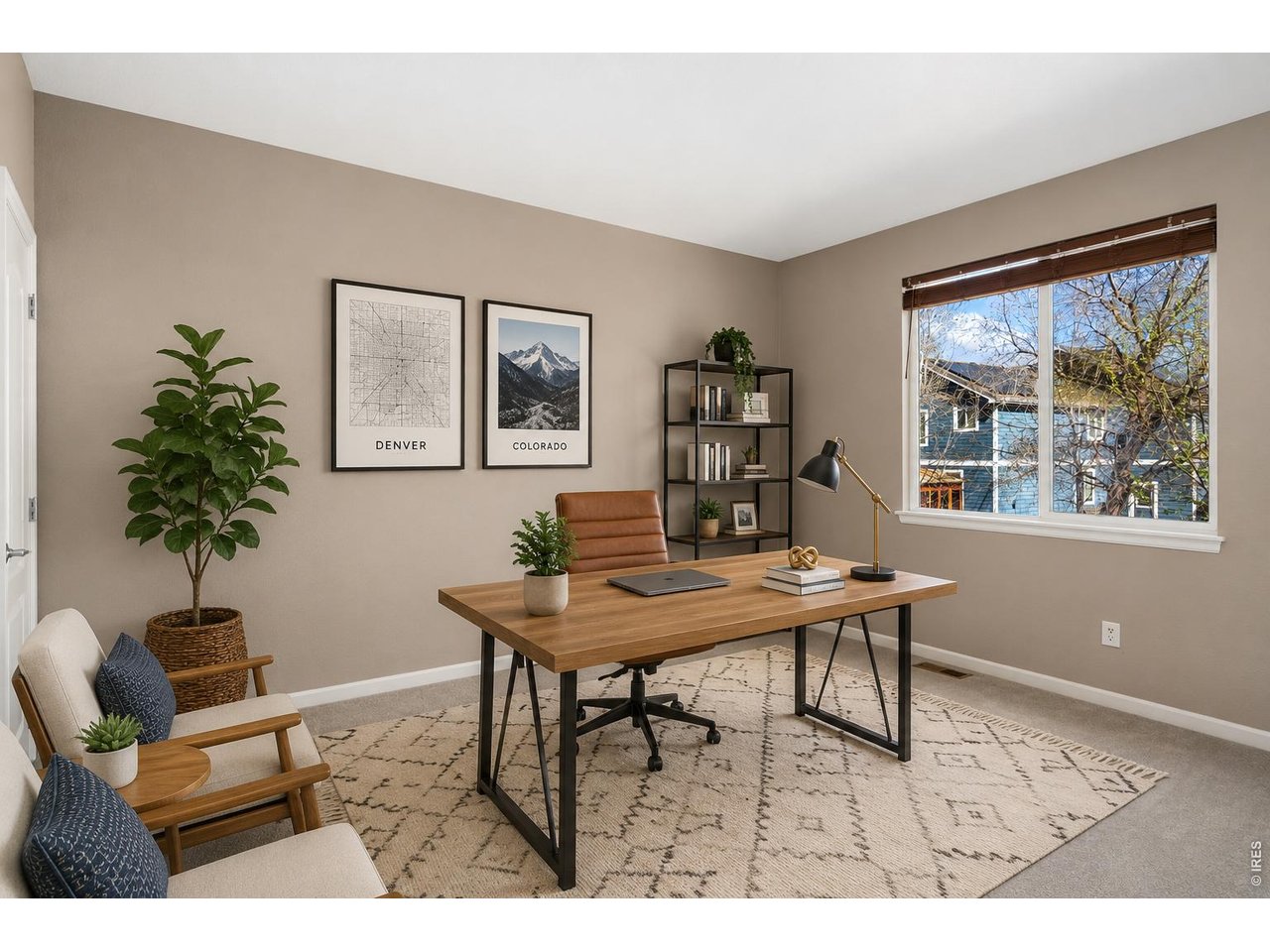 Property Photo 41 VIRTUALLY STAGED main level office. (also a conforming bedroom)