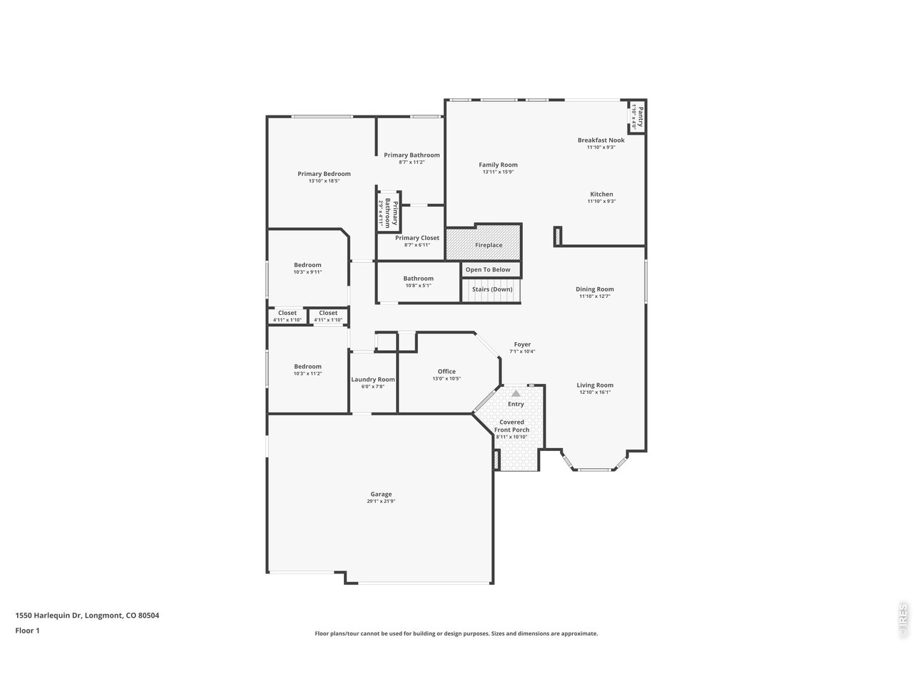 Floor plan Main level