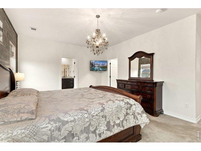 Property Photo 26 Upstairs Primary bedroom, offers ample furniture space.