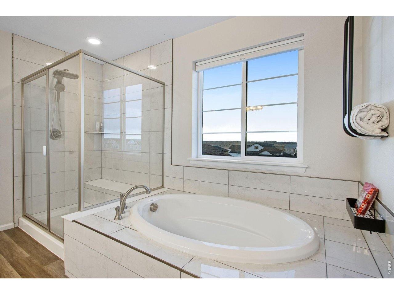 Property Photo 23 Glass shower and oversized soaker tub