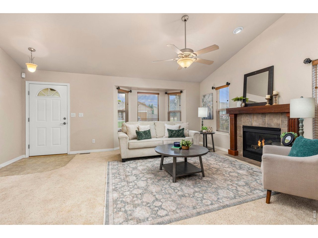 Property Photo 6 Main level living room with gas fireplace
