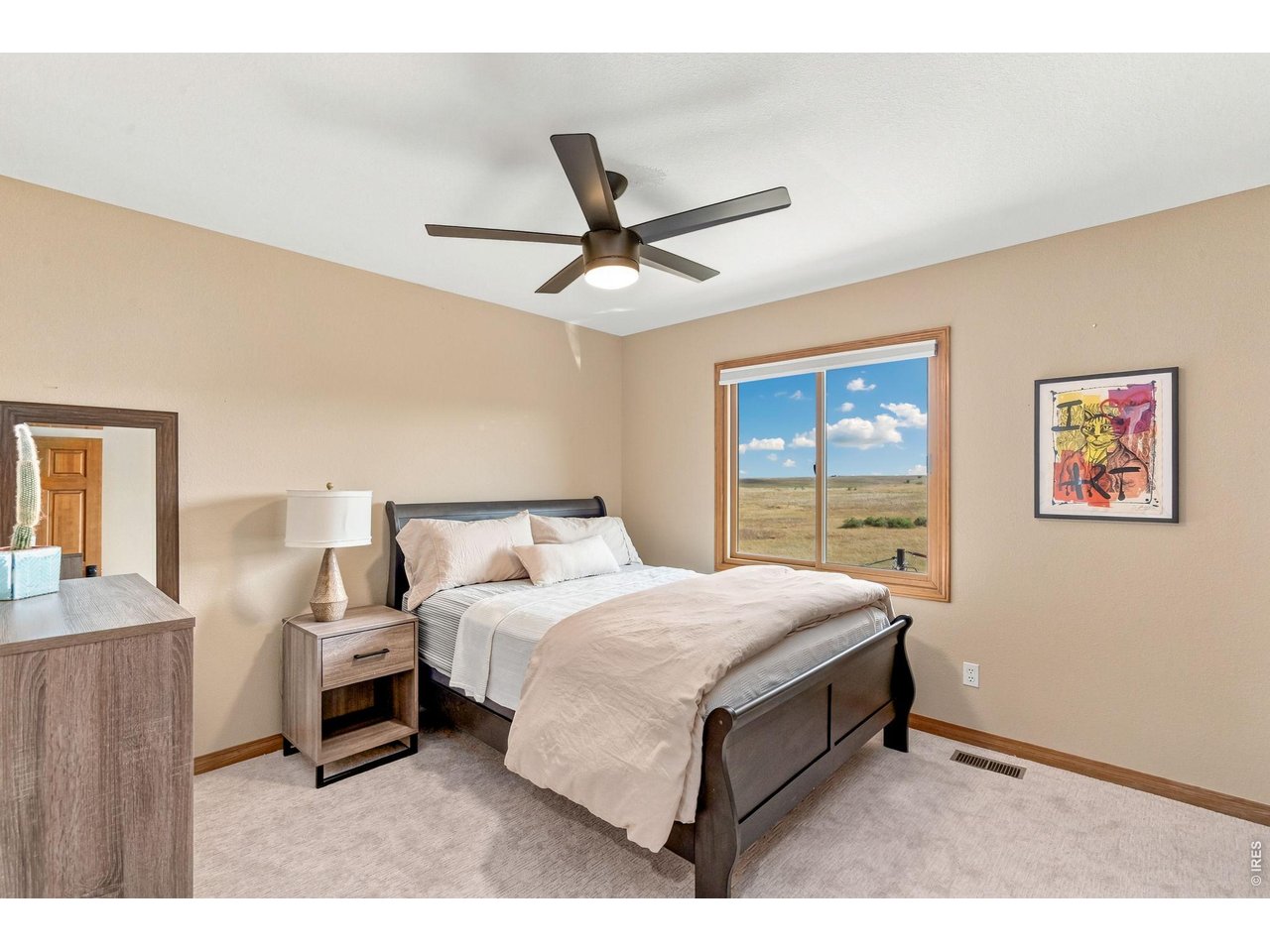 Property Photo 28 Secondary bedroom on upper level with views of open space. (12' x 12')
