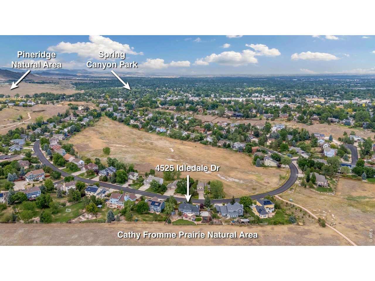 Property Photo 50 Looking north with entry to Fort Collins' trail system just two houses to the east offering over 200 miles of bikeable trails.