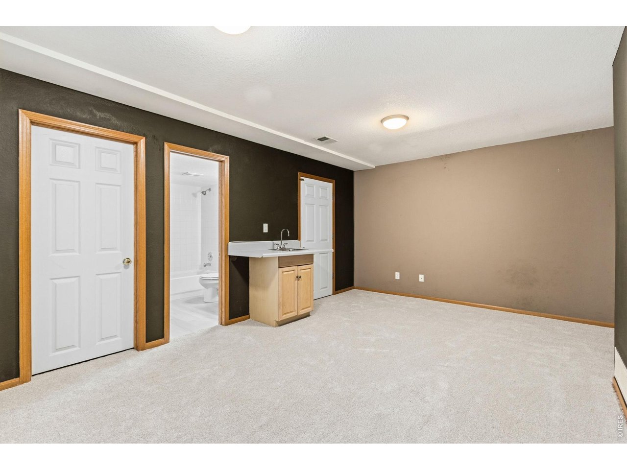 Property Photo 18 Spacious family room in basement with wet bar and brand-new carpet!