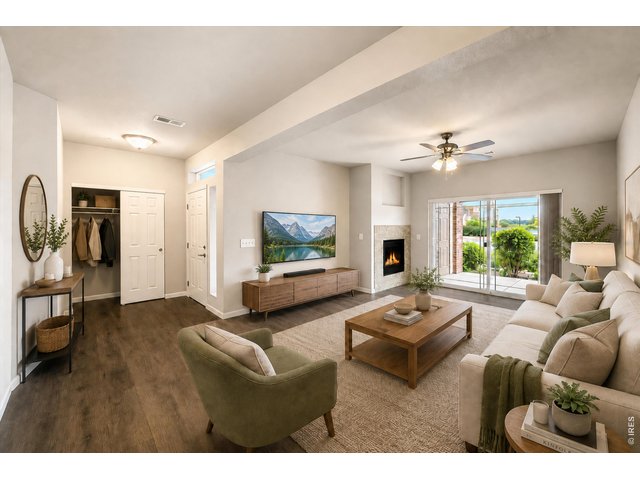 Property Photo 8 Virtually Staged Living Room & Foyer