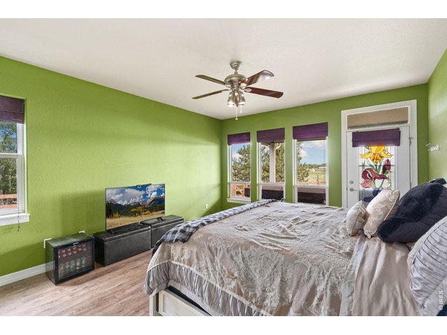 Property Photo 18 Primary bedroom with access to rear patio and hot tub.