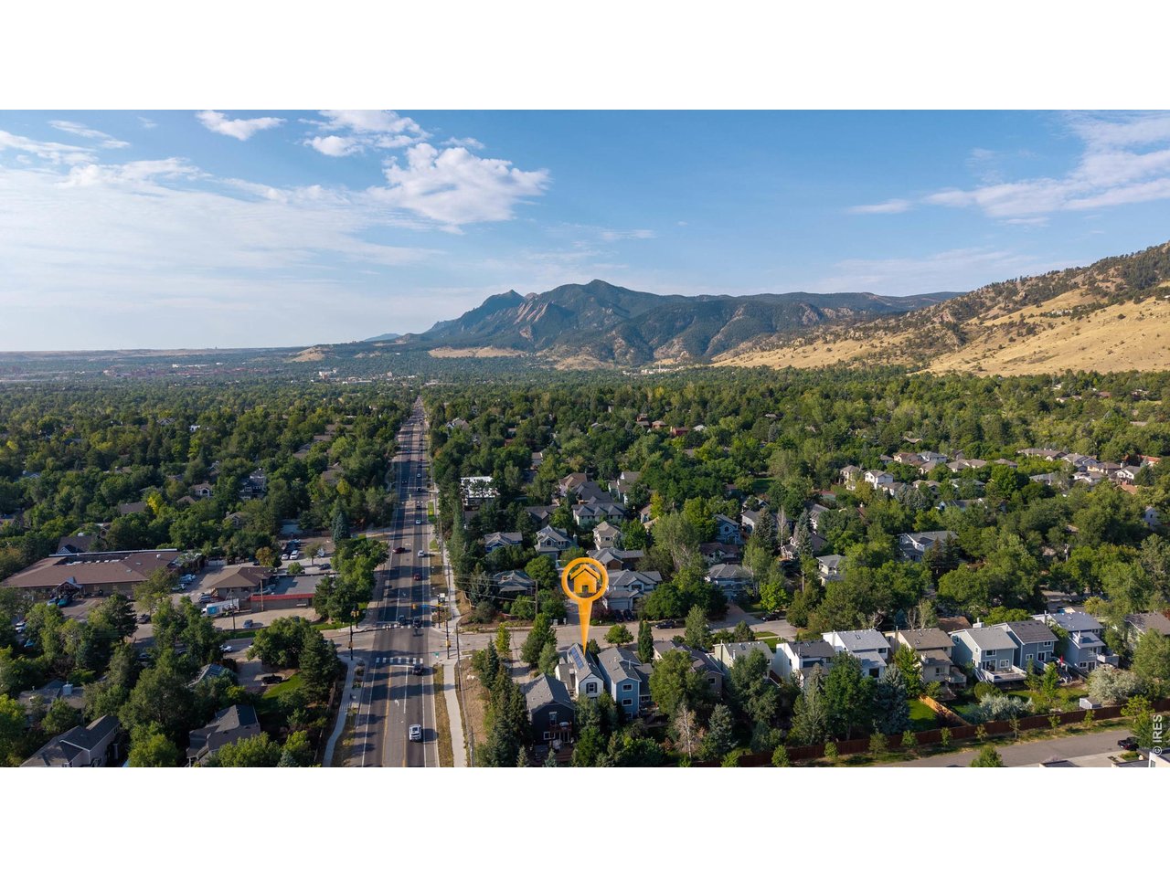 Property Photo 41 Flatirons are directly south; front bedroom enjoys views of them