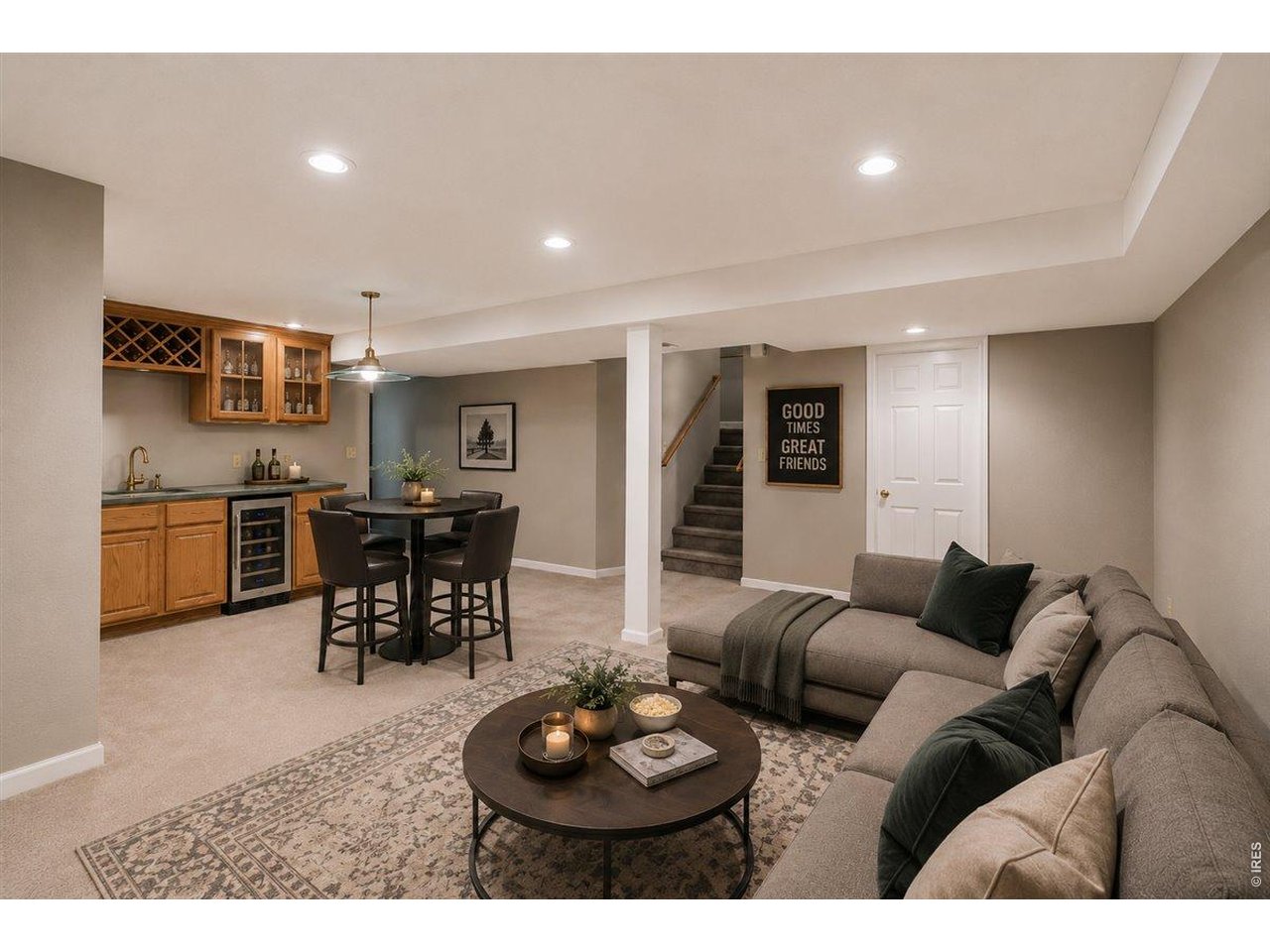 Property Photo 29 virtual staging - finished basement rec room