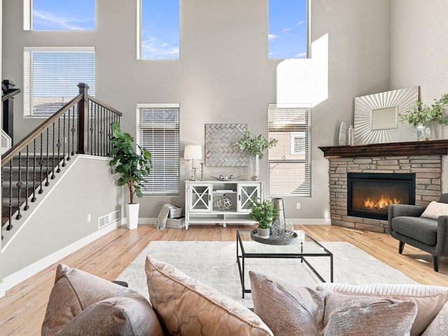 Property Photo 7 Cozy gas fireplace creates a warm and inviting gathering space.