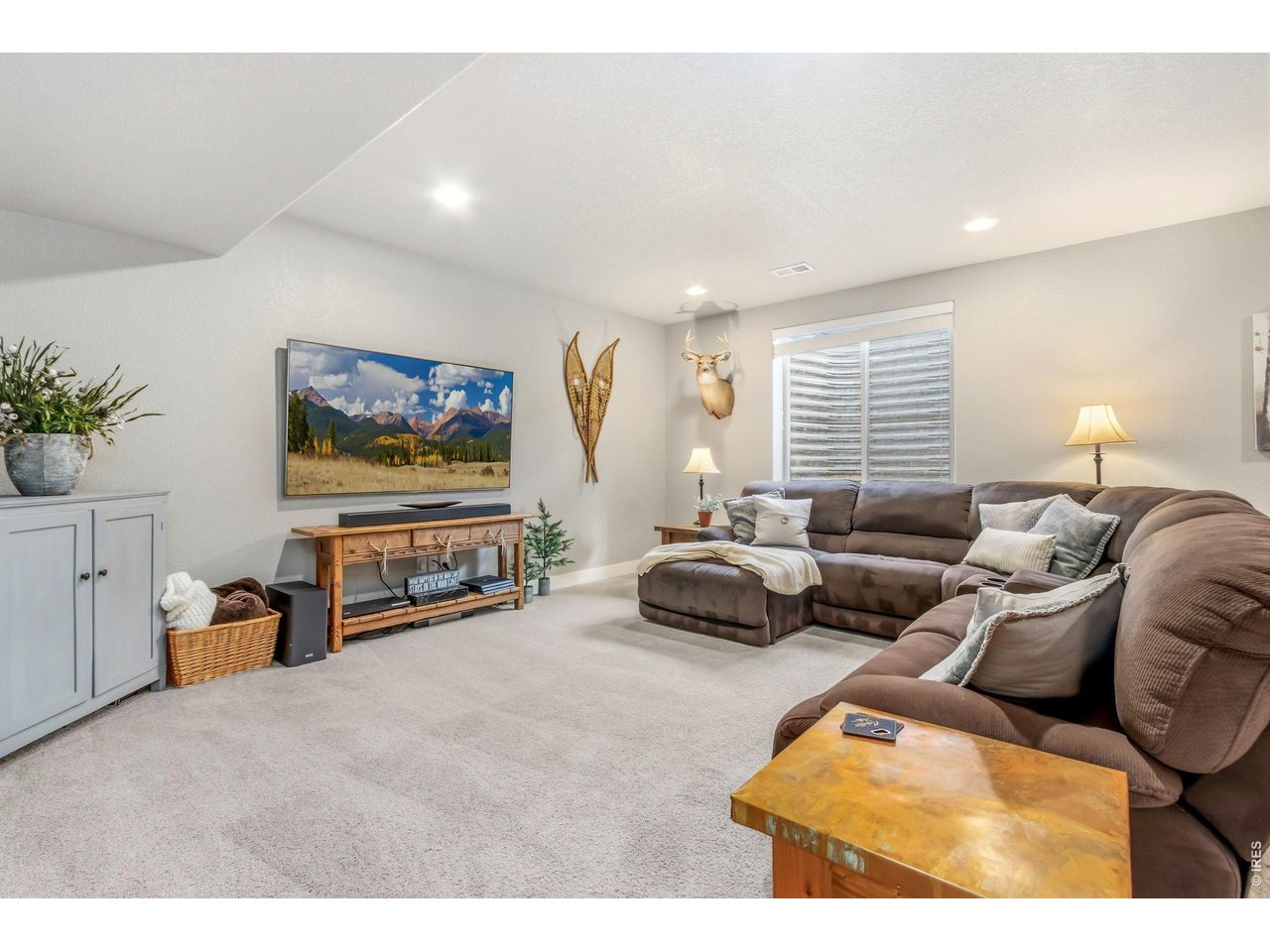 Property Photo 32 Finished basement with impressive nine-foot ceilings.