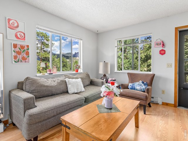 Property Photo 12 Unit 2: Living room has beautiful mountain views