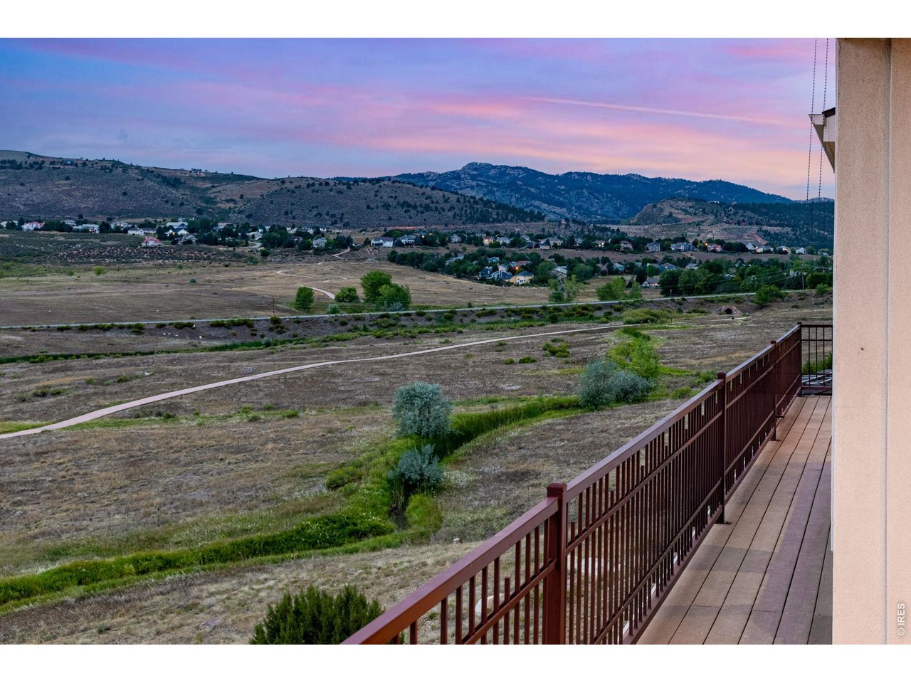 Property Photo 4 Literally see the Colorado foothills for miles, "Horsetooth Rock" in the private southwest Fort Collins enclave of Harmony Ridge Estates.
