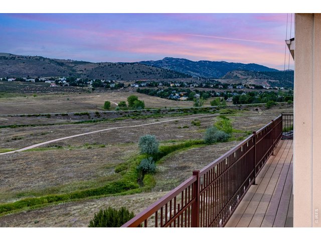 Property Photo 4 Literally see the Colorado foothills for miles, "Horsetooth Rock" in the private southwest Fort Collins enclave of Harmony Ridge Estates.