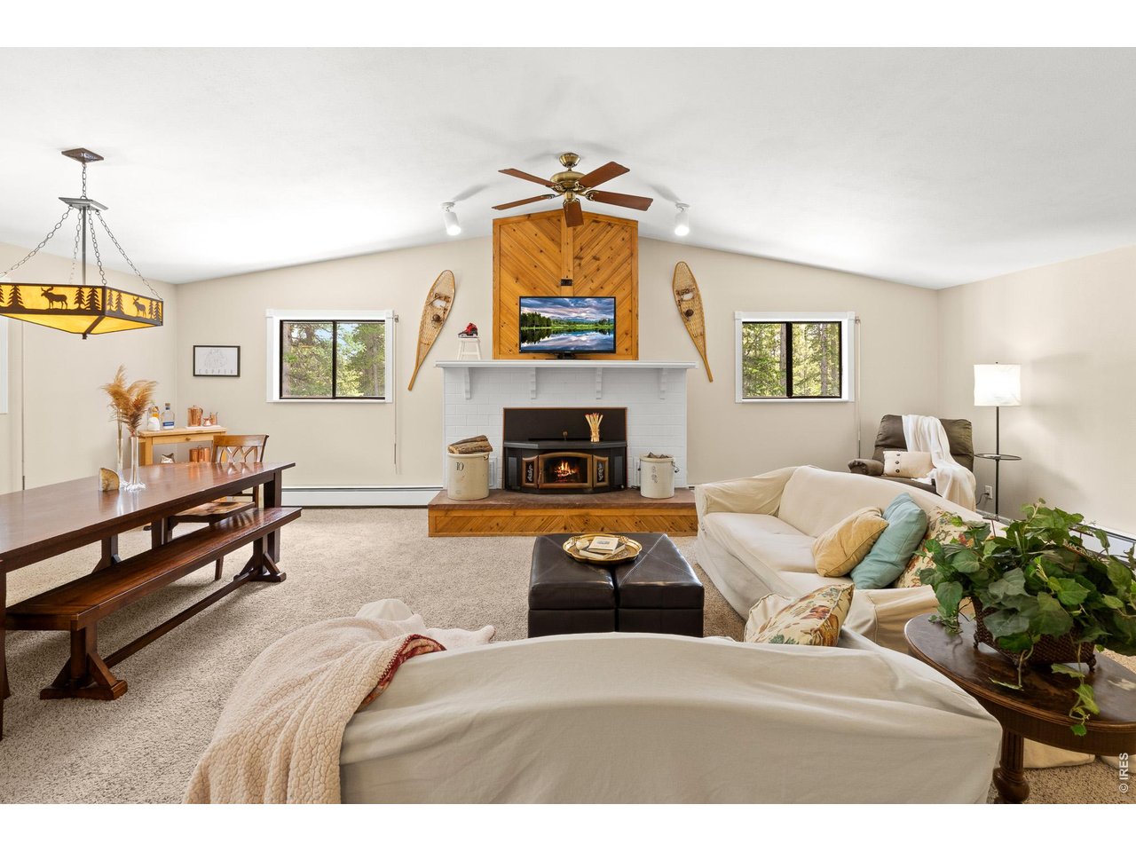 Property Photo 5 Living Room with a Wood Burning Fire Place