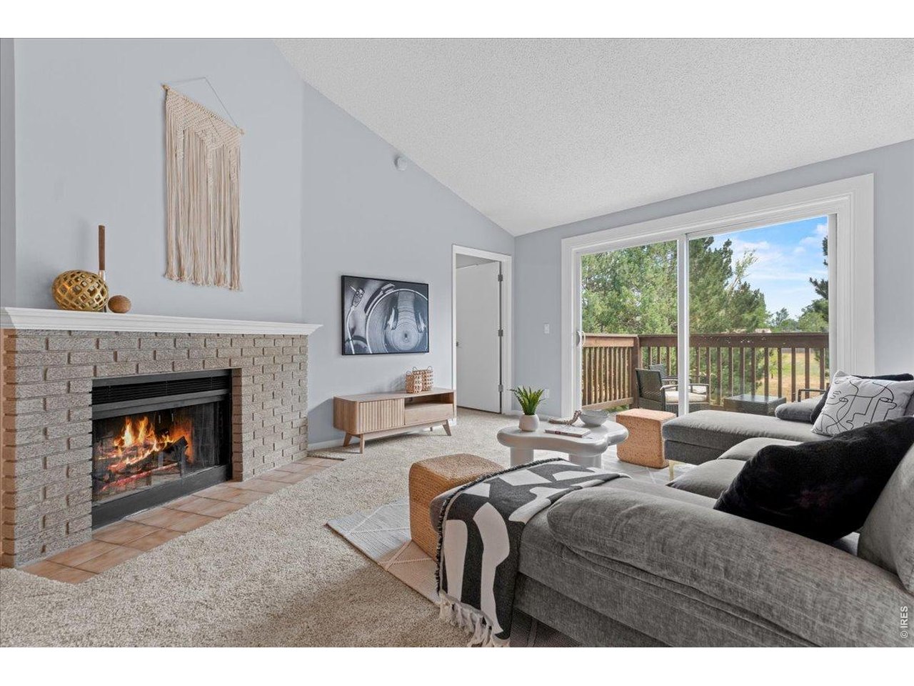 Property Photo 1 New carpet, fresh paint, backs to open space, private patio, wood-burning fireplace, and vaulted ceilings all in a dream location make this property the ultimate package