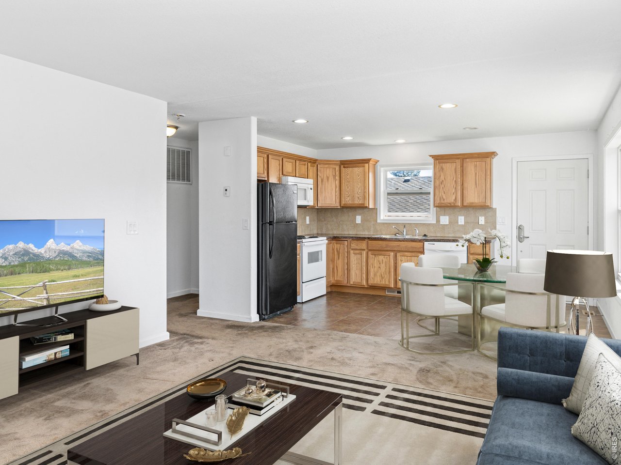 Property Photo 36 One bedroom unit in the duplex offers open floor plan.