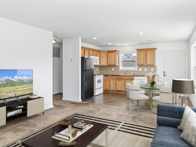 Property Photo 36 One bedroom unit in the duplex offers open floor plan.