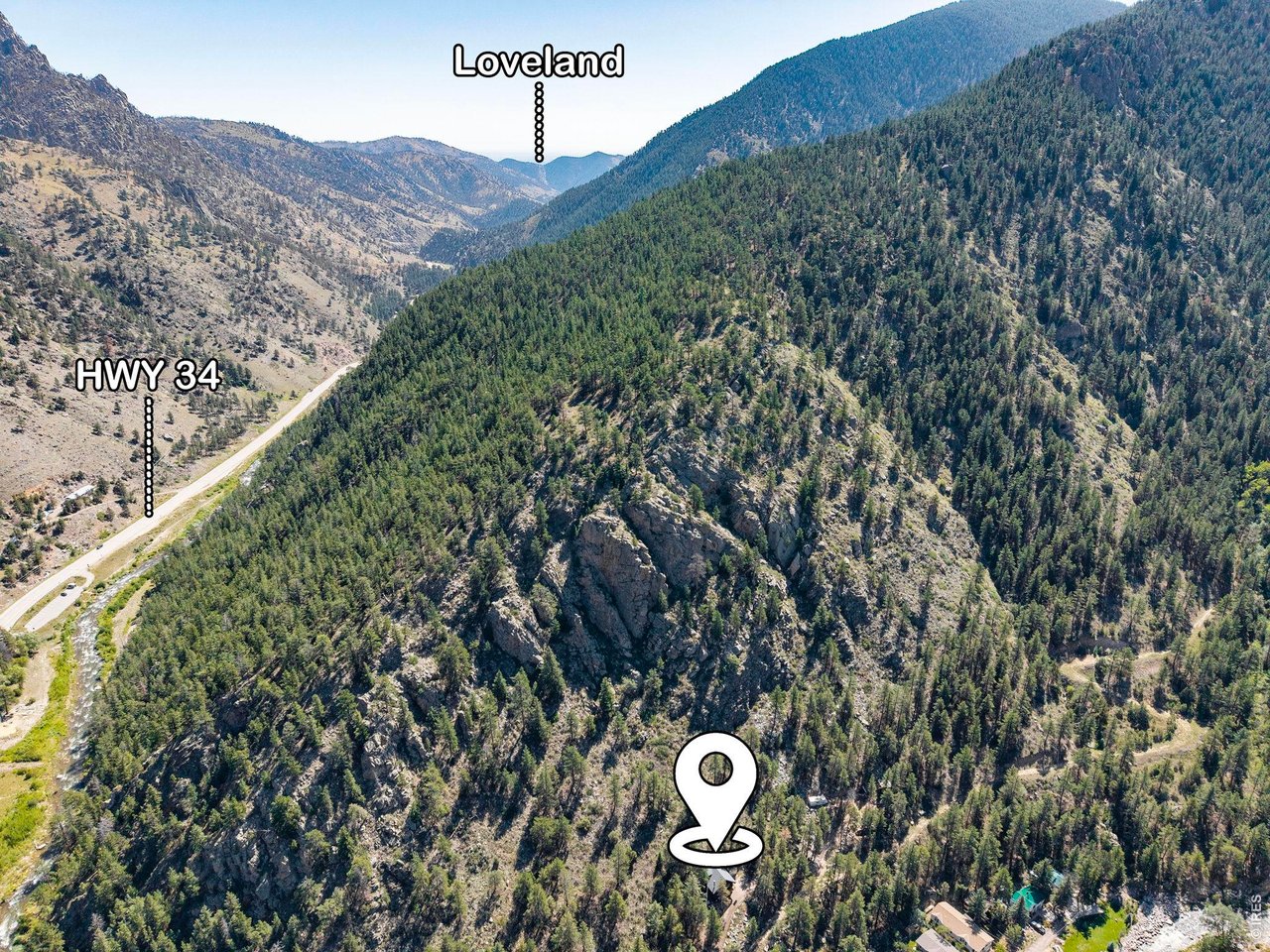 Property Photo 40 Loveland is approximately 16 miles down the Big Thompson Canyon, creating a convenient location between the mountains and the city.