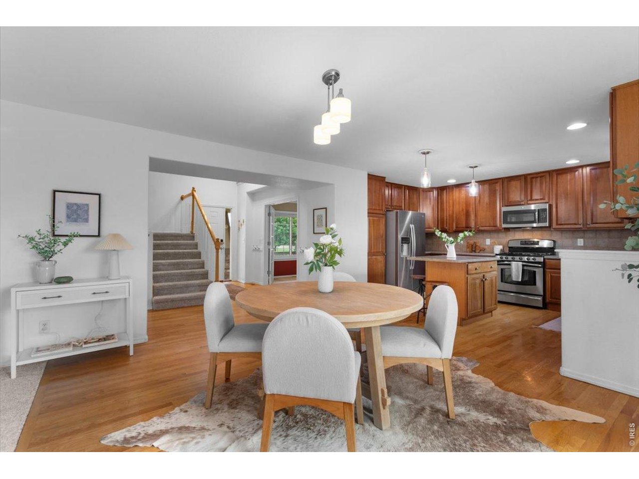 Property Photo 7 Bright open kitchen into the dining and living room