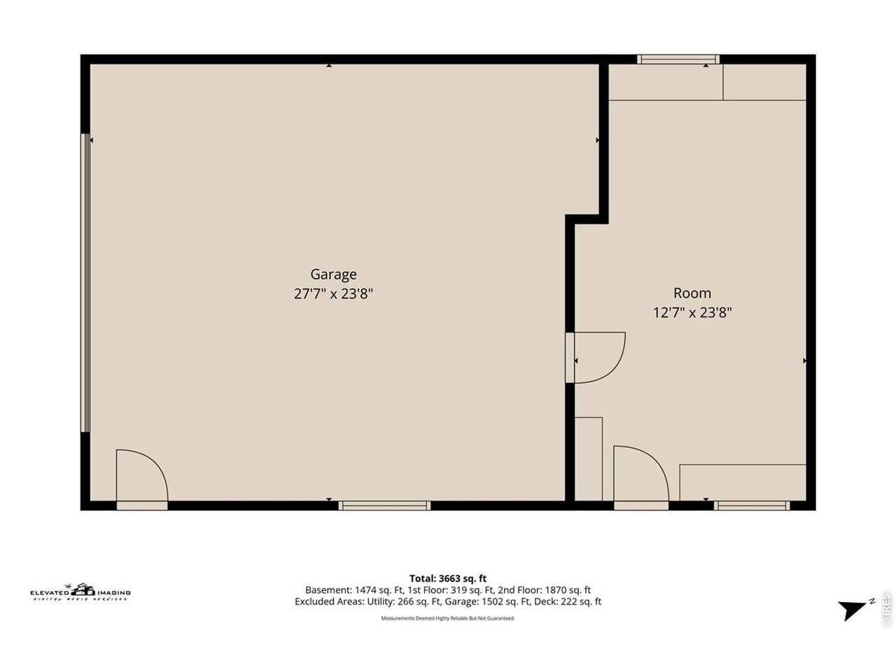Property Photo 46 Detached Garage and Heated Shop Floorplan