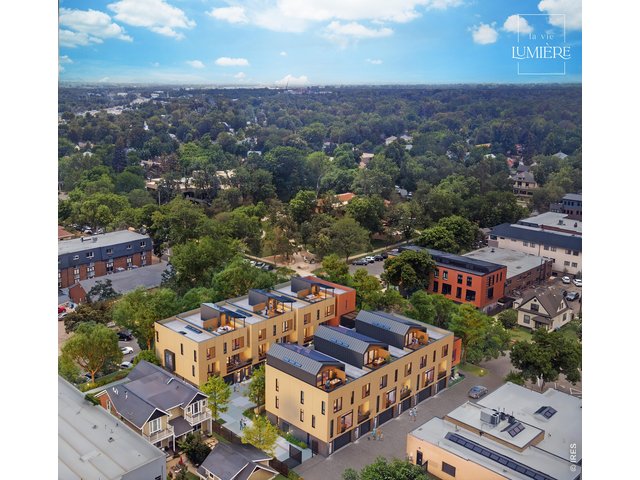 Property Photo 13 Exterior Community Rendering! Oak & Mathews, right across the street from award winning L'Avenir! SES (Shared Energy system) or Photovoltaic system with HOA!
