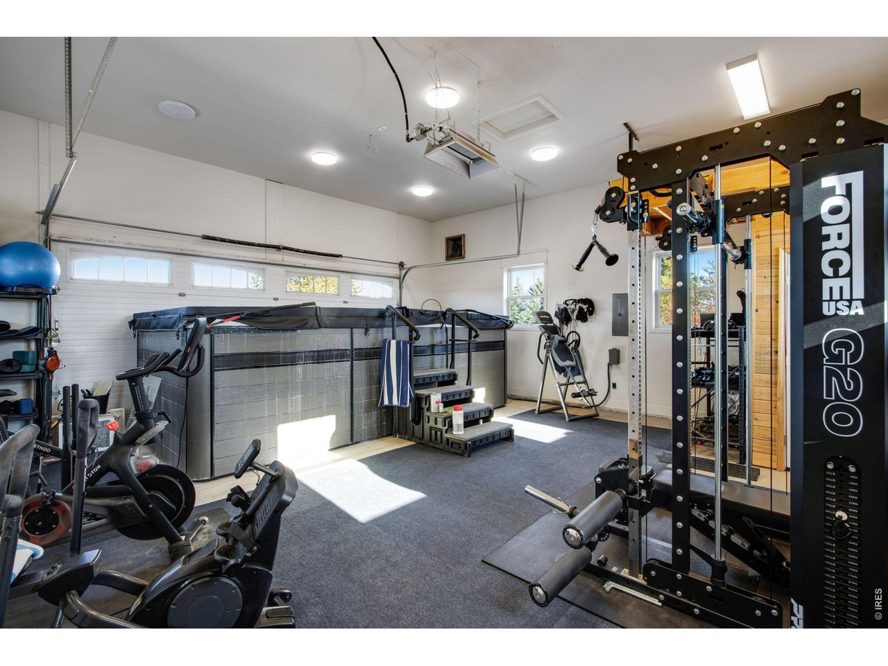 Property Photo 41 additional shop, studio gym garage training space with half bath.