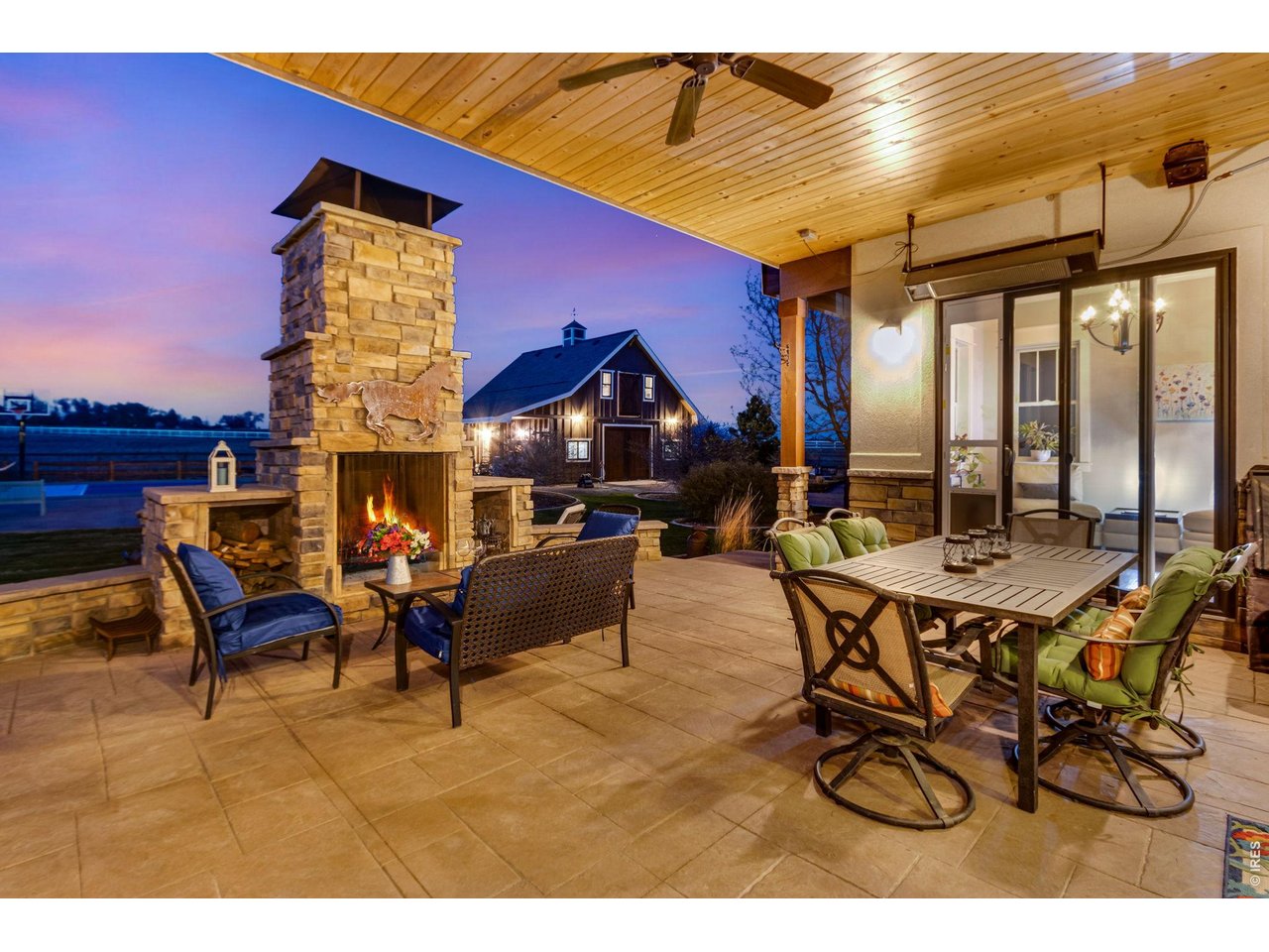 Property Photo 48 Enjoy cozy evenings on the back patio.