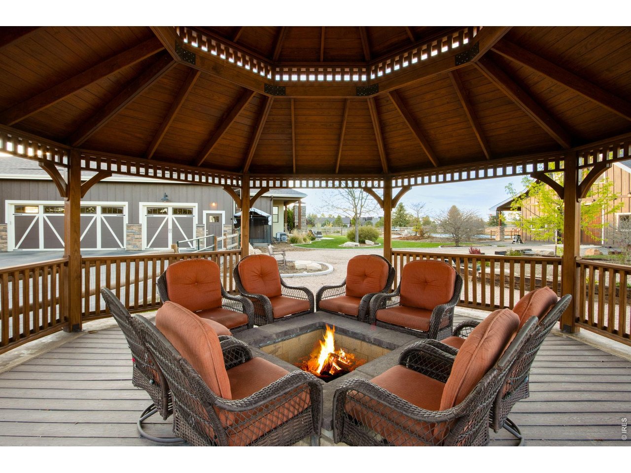 Property Photo 43 Recently reconstructed gazebo offers central firepit for those chilly Colorado evenings.