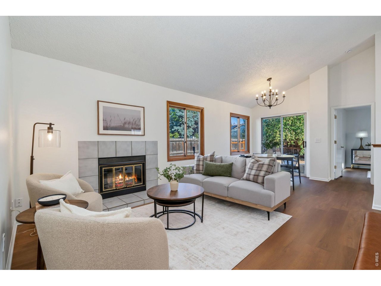 Property Photo 3 Living room with wood burning fireplace